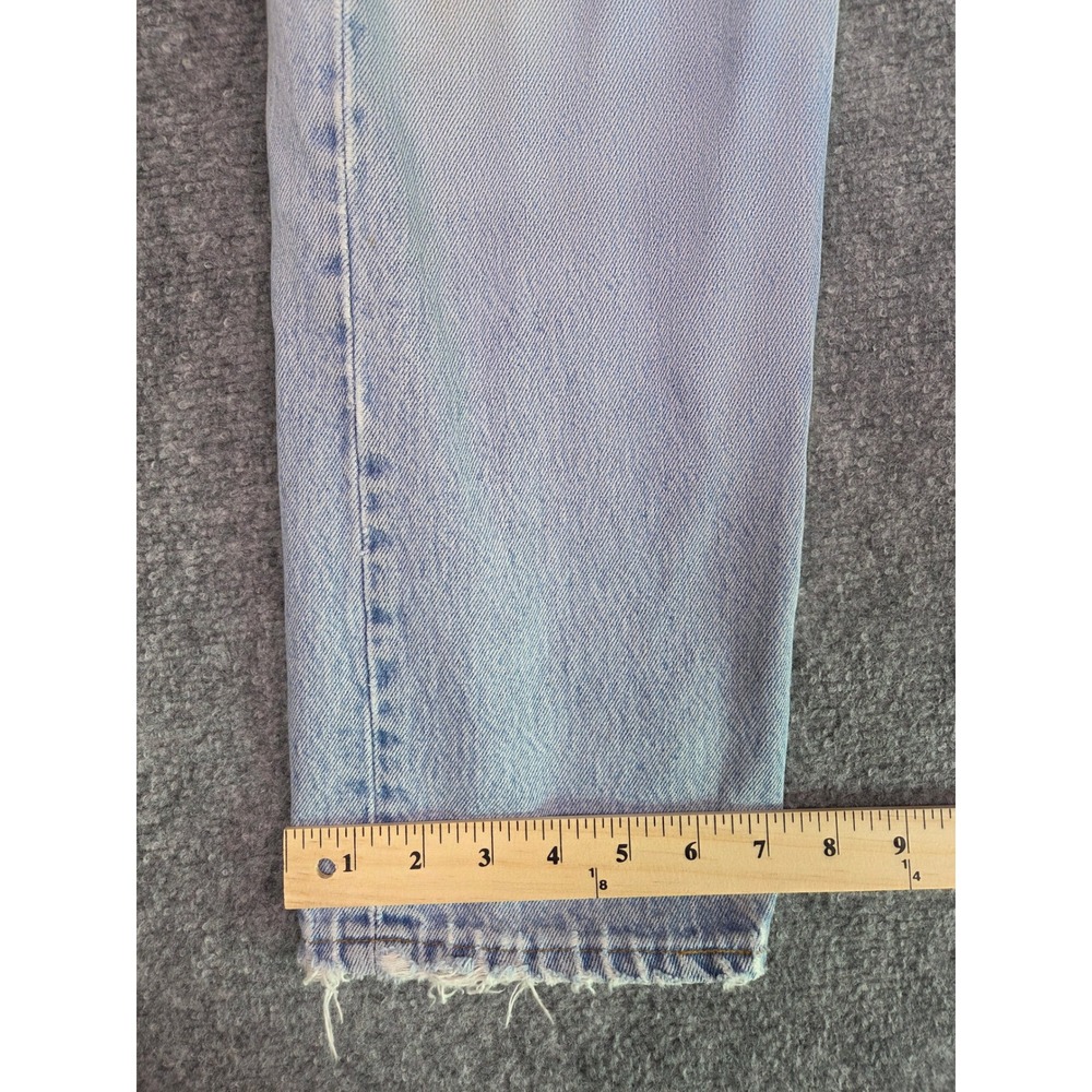 Levi's 501xx Jeans Mens 32x32 Light Wash Distressed Vintage 90s Made in USA - Picture 14 of 14